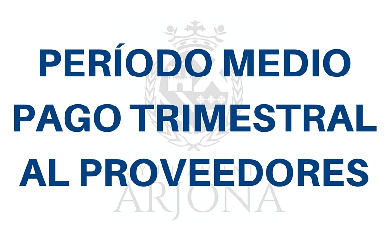 Período medio de pago trimestral a proveedores.