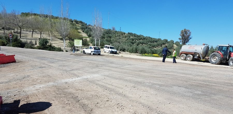 Comienzan las obras de la nueva rotonda de Lahiguera.