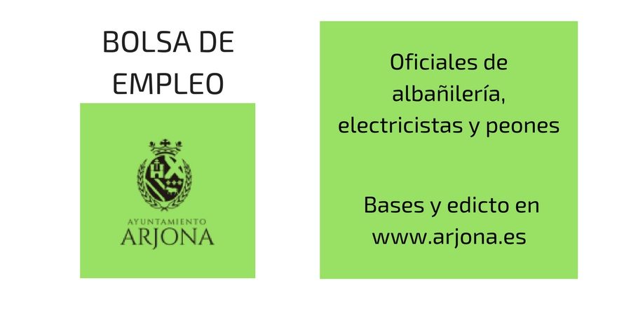 EDICTO  BOLSA DE EMPLEO DE PERSONAL LABORAL TEMPORAL DE OFICIALES DE ALBAÑILERÍA, ELECTRICISTAS Y PEONES