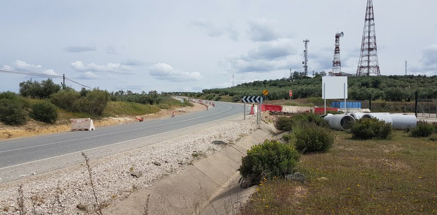 La Diputación de Jaén ejecuta las obras del nuevo acceso al punto de gestión de residuos.