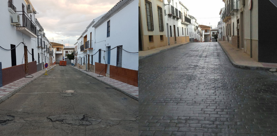La calle Beatriz de Úbeda, reformada.