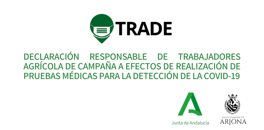 TRADE: Declaración responsable de trabajadores agrícola de campaña a efectos de realización de pruebas médicas para la detección de la covid-19