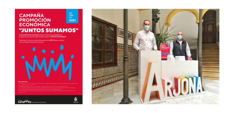 EL AYUNTAMIENTO DE ARJONA APOYA EL CONSUMO LOCAL CON LA CAMPAÑA “JUNTOS SUMAMOS”