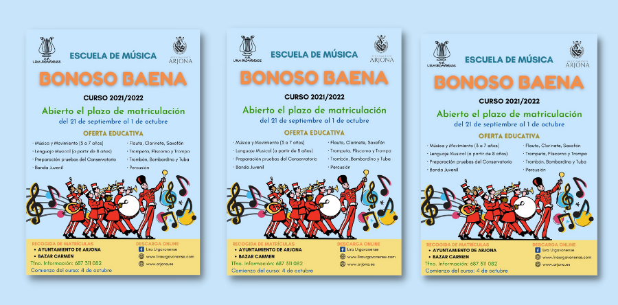 MATRÍCULA ESCUELA DE MÚSICA “BONOSO BAENA”