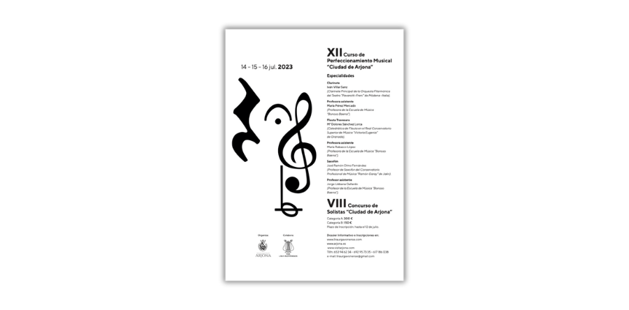 PRESENTADA LA EDICIÓN 2023 DEL CURSO DE PERFECIONAMIENTO MUSICAL Y DEL CONCURSO DE SOLISTAS “CIUDAD DE ARJONA”
