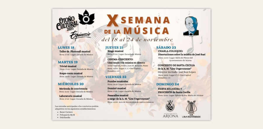 PROGRAMACIÓN SEMANA DE LA MÚSICA 2024