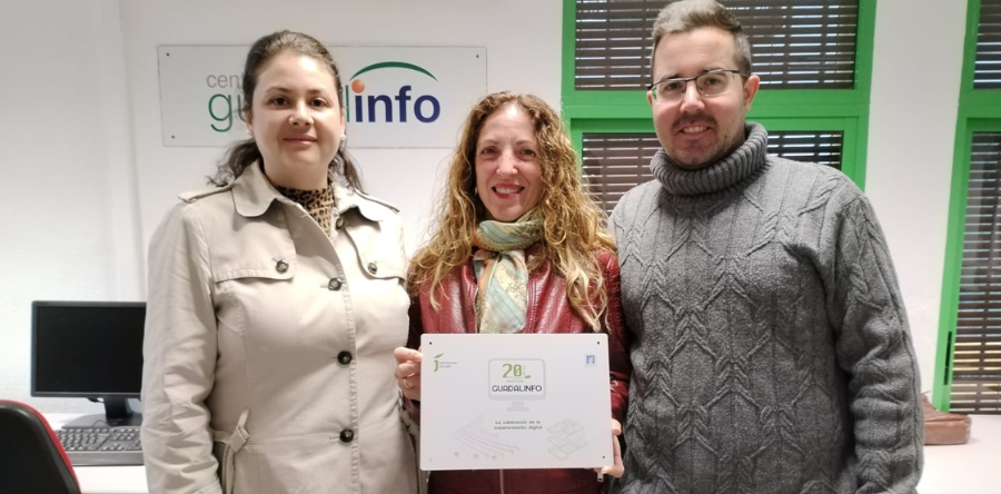 LA DIPUTACIÓN DE JAÉN RECONOCE AL CENTRO GUADALINFO ARJONA EN EL XX ANIVERSARIO DE LA PUESTA EN MARCHA DE ESTE SERVICIO