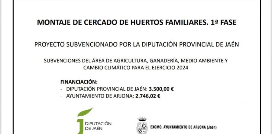 Montaje de cercado de huertos familiares