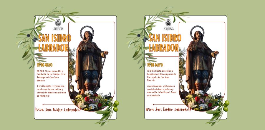 Arjona celebrará este viernes la festividad de San Isidro Labrador con procesión, bendición de los campos y verbena popular